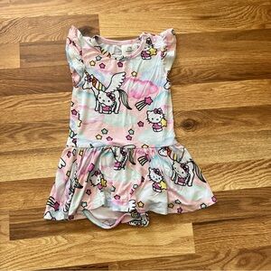 Posh Peanut x Hello Kitty Collab Bodysuit Twirl Dress Size 2T